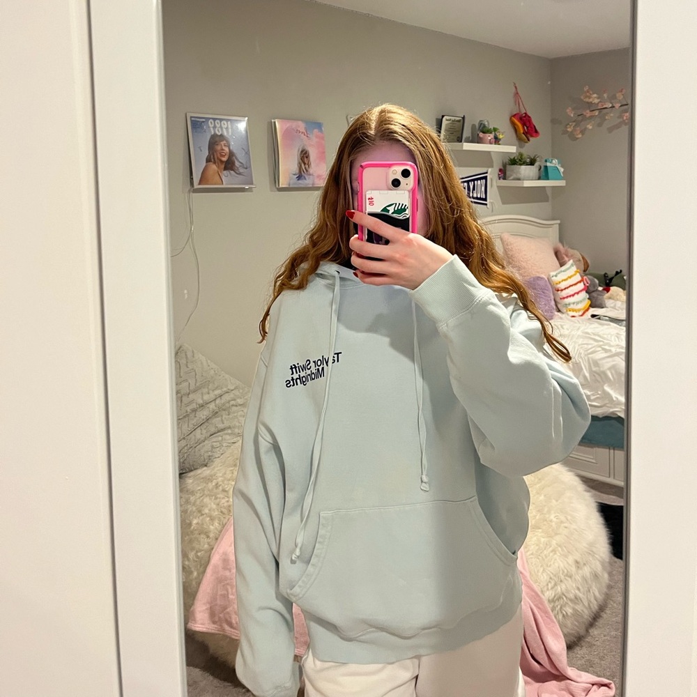 Taylor Swift light blue Midnights Hoodie